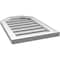 Ekena Millwork Octagonal Top Surface Mount PVC Gable Vent w/ 2"W x 1-1/2"P Brickmould Frame, 16"W x 24"H GVPOT16X2402SF - alternate 5